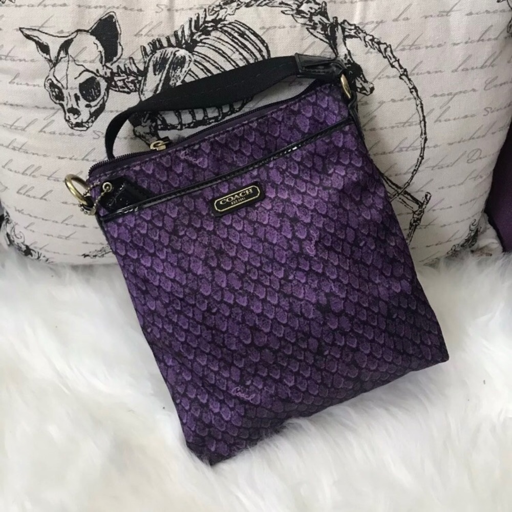 Purple coach crossbody